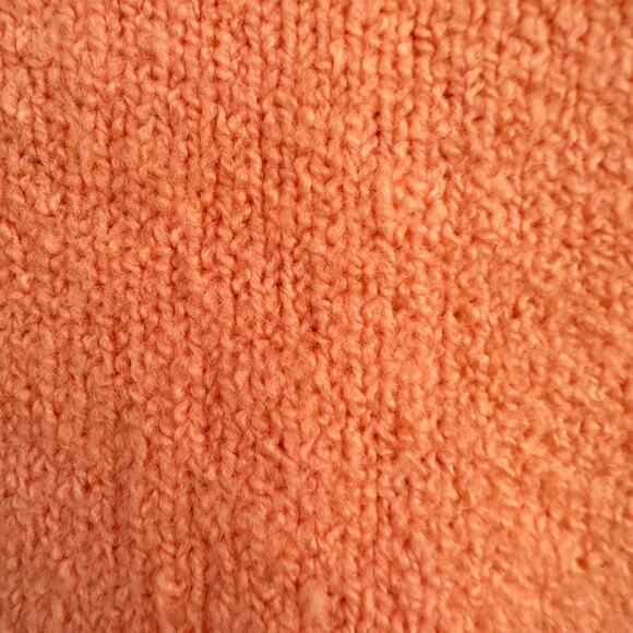 Anthropologie Wool Blend Boat Neck Sweater Peach Pink Size XS Oversized - Picture 4 of 12